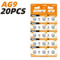 Batterie AG9 SR936SW/394 1.55V Alcaline a Bottone Ideali per Apparecchi Acustici, Orologi, Calcolatrici, Termometri, Giocattoli ecc.