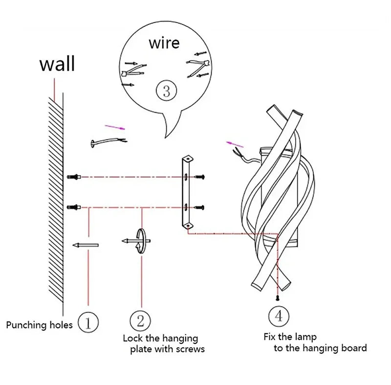 Lampada da parete moderna a LED Linea domestica Decorazione Lampada da parete Soggiorno Sfondo Muro Camera da letto Testiera Illuminazione bianca nera Lustro