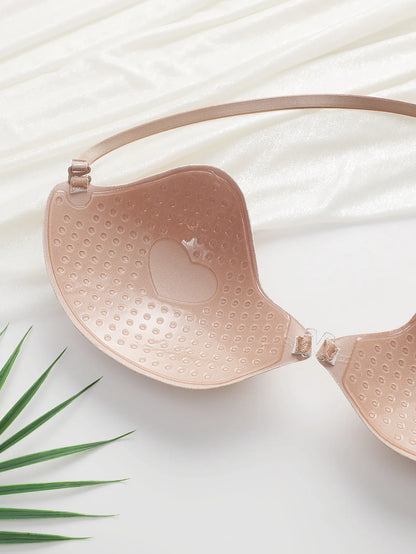 Reggiseno da donna staccabile con cinturino sul petto invisibile raccolto abiti da sera adesivi senza cuciture e braissere per feste JB2511
