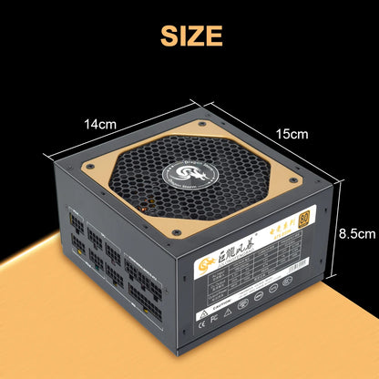 Full Modular ATX 850W 80Plus Gold 20 + 4Pin 12V Professional E-Sports Video Game Computer PSU per PC Desktop Power Supply