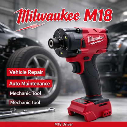 Avvitatore a impulsi senza spazzole Milwaukee M18 con attacco esagonale da 1/4", utensile elettrico compatto a batteria 18V ad alta coppia per il fissaggio di viti