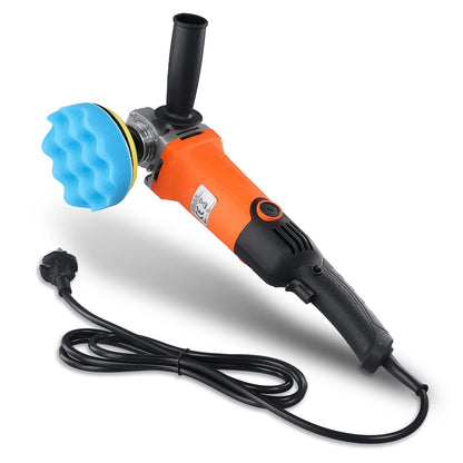 Podofo Lucidatrice Rotativa Elettrica per Auto 1200W, Macchina per Lucidatura e Ceratura Auto a 6 Livelli Variabili, Strumento per Auto e Barche