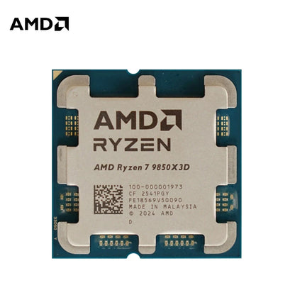 CPU AMD Ryzen 7 9850X3D 8-Core, 4.7GHz Base 5.6GHz Boost, 96MB Cache L3, Socket AM5, DDR5, 120W TDP, Senza Dissipatore