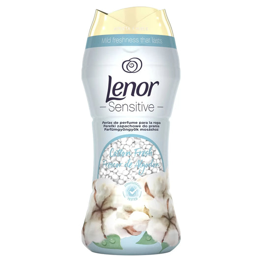 Lenor Perle Ammorbidenti Aromatiche UNstoppables per Lavatrice, Fragranza Fresca di Cotone, Confezione da 6 x 195 g Ideale per Tutti i Tipi di Tessuto 【ROUA】