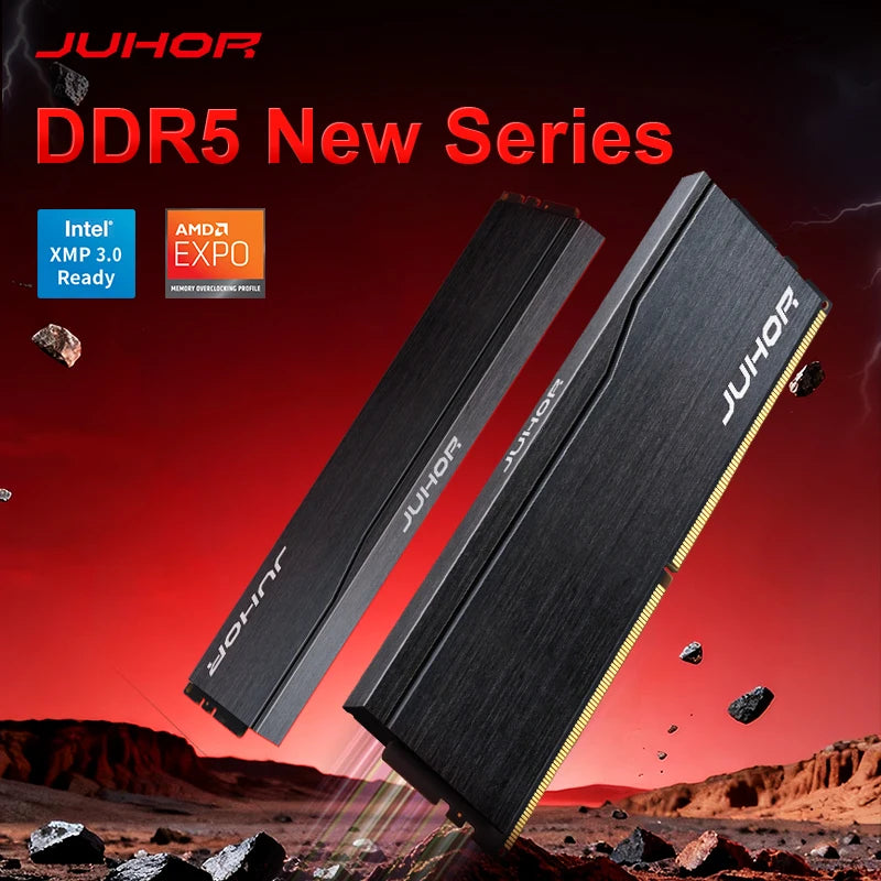 JUHOR RAM DDR5 16GB 6000MHz Memoria per Computer Desktop da Gaming Fai-da-te