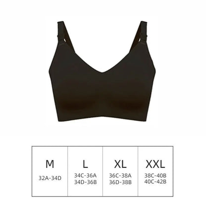 Reggiseno per allattamento da donna con taglio laser ultra sottile Reggiseni per allattamento imbottiti rimovibili senza cuciture Reggiseno di supporto per maternità push up taglie forti