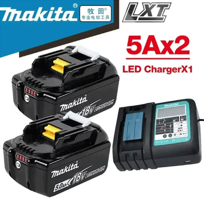Batteria originale Makita 18V 5Ah, per batteria Makita 18V DHR183 BL1830B BL1850B BL1850 BL1840 BL1860 BL1815 Batteria al litio sostitutiva