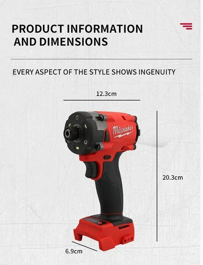 Originale Milwaukee M18 Avvitatore a Impulsi Brushless 1/4" Hex 18V ad Alta Coppia, Utensile Elettrico Compatto Senza Fili per Avvitare Viti
