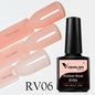 VENALISA Base in Gomma Cappotto Colore Gel per Unghie Smalto Gelatina Semi Trasparente Francese per Unghie Camouflage Soak off UV LED Gel per Unghie Smalto