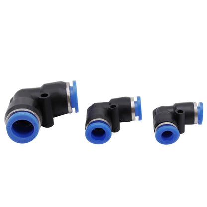 10PCS Raccordo rapido pneumatico PV Gomito da 90 gradi in plastica 4mm 6mm 8mm 10mm Parti dell'aria Tubo Push In Water Connettore rapido
