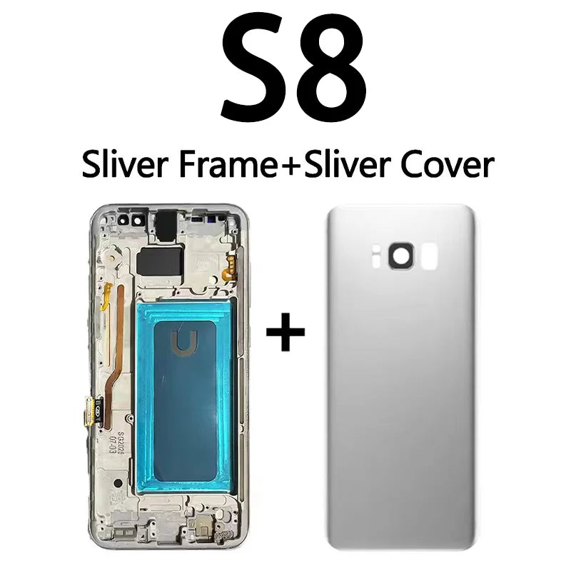 Display LCD touchscreen con telaio per Samsung S8 G950 G950F SM-G950FD e Samsung S9 G960 SM-G960F, nuovo e testato al 100%.