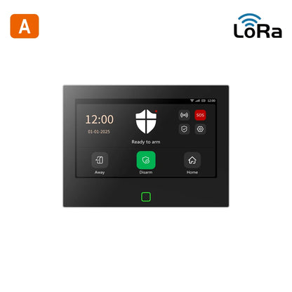 Staniot Kit di protezione Lora da 7 pollici WiFi 4G Tuya Sistema di allarme domestico intelligente con batteria da 5000 mAh Distanza 500 M Funziona con Alexa