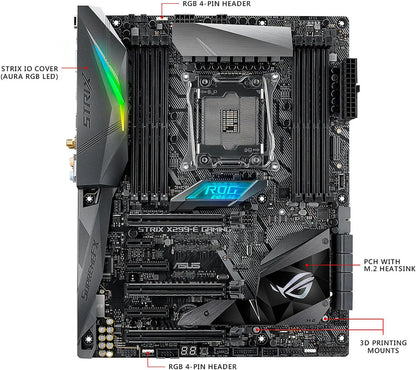 Scheda Madre ASUS STRIX X299-E GAMING Socket 2066 Intel X299 DDR4 128GB M.2 Supporto Core I9-10900X I9-9960X I9-10980XE I9-10900