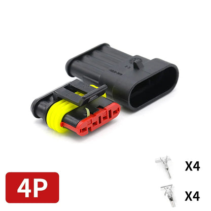 20/50/100 Set 1.5 Serie AMP Automobile Connettori 1/2/3/4/5/6 Pin Super Sigillo Impermeabile Cavo Elettrico connettore PA66 Nylon