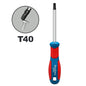 Set di Cacciaviti Torx T8 T10 T15 T20 T25 T27 T30 T40 in Cromo Vanadio con Punta Magnetica Antiruggine, Manico in TPR, Alta Coppia, Utensile a Stella