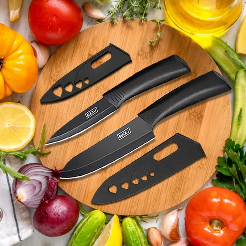 WXCOO Coltello da Cucina, Coltello da Chef per Frutta, Affettatrice per Verdure, Coltello per Disossare, Tritatutto Domestico con Coperchio, Mannaia in Acciaio Inox