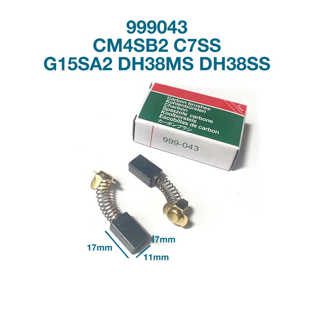 999043   Spazzole di carbone per Hitachi CM4SB2 C7SS G15SA2 DH38MS DH38SS Accessori di ricambio per utensili elettrici