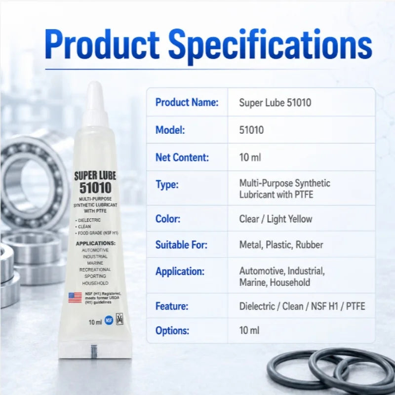 Super Lube 51010 Olio Sintetico PTFE Grado Alimentare Lubrificante per Stampanti 3D Macchine CNC Antiruggine Multiuso