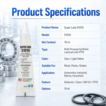 Super Lube 51010 Olio Sintetico PTFE Grado Alimentare Lubrificante per Stampanti 3D Macchine CNC Antiruggine Multiuso