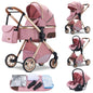 Passeggino 3 in 1 Passeggino multifunzionale Facile da viaggio pieghevole Seggiolino di sicurezza per carrozzina portatile Standard UE Spedizione gratuita