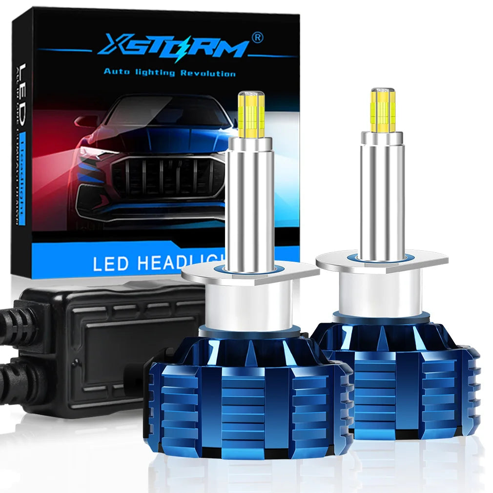 XSTORM H7 Lampadine a LED H1 H8 H11 Faro a LED Canbus HB3 9005 HB4 9006 360 °   Faro per auto 30000LM 9V 12V Lampade turbo per auto