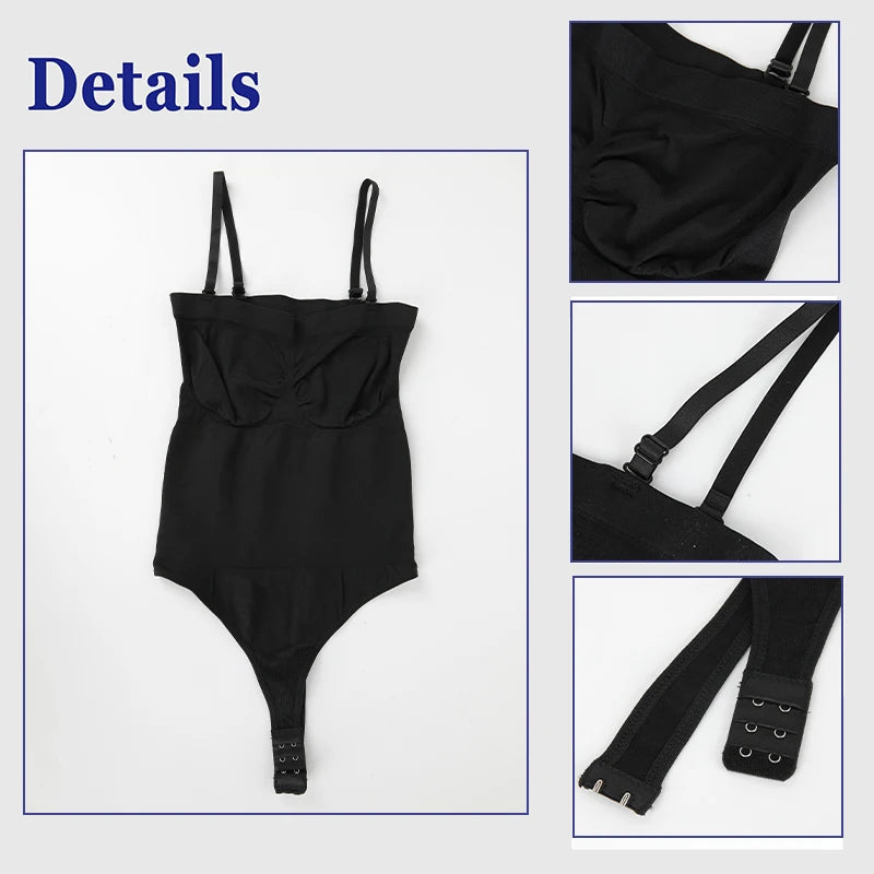 Body senza spalline donna perizoma Shapewear Tummy Control Body Shaper Off spalla top un pezzo vita Trainer intimo Skinny
