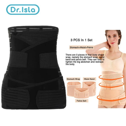 3in1 Corsetto Dopo Il Parto Fascia Pancia Donne Incinte Pancia Pancia Pancia Pelvi Cintura Avvolgente Vita Trainer Recupero Fasciatura Cinghia Body Shaper