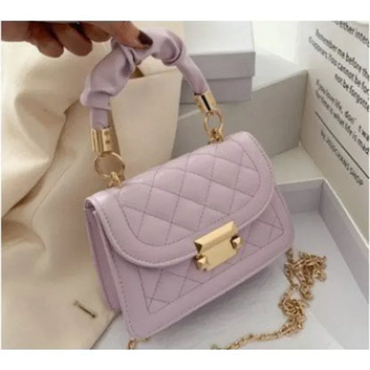 Borse a tracolla in pelle PU da donna piccola borsa a tracolla Designer femminile 2024 nuova catena di moda borsa a tracolla romboidale mini borsa da donna