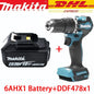 Trapano Elettrico Brushless Makita 18V DDF487, Adatto per Trapano a Percussione a Cinque Corde per Uso di Squadre di Decoratori