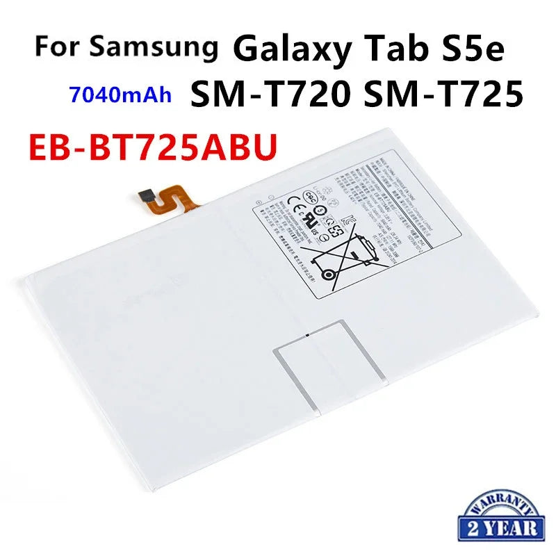 Nuovissima batteria sostitutiva per Tablet EB-BT725ABU 7040mAh per Samsung Galaxy Tab S5e T725C T720 SM-T720 SM-T725