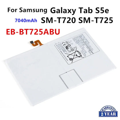 Nuovissima batteria sostitutiva per Tablet EB-BT725ABU 7040mAh per Samsung Galaxy Tab S5e T725C T720 SM-T720 SM-T725