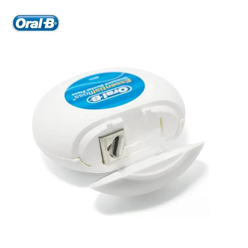 Filo Interdentale Oral B Essential Senza Cera, 2 Confezioni da 50m Ciascuna, per Pulizia Interdentale e Cura delle Gengive
