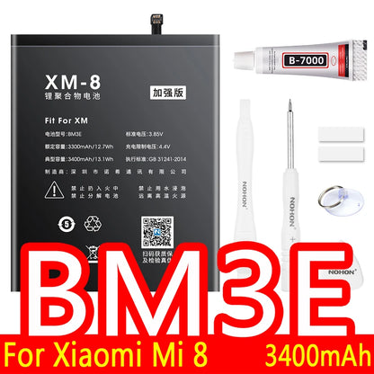 NOHON Batteria Per Xiaomi Mi 10 9 8 11T Pro 10T 11 Lite 12 12S 12X 13 6 5 MAX MIX 4 3 2 2S BM4R BM53 BM55 BM58 BM59 BP42 Batteria