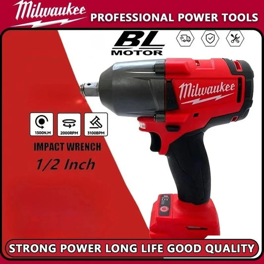 Chiave a Impulsi Elettrica Senza Fili Milwaukee a Grande Coppia per Riparazione Auto e Camion, Compatibile con Batterie Milwaukee