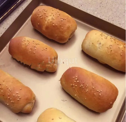 Stampo rettangolare per pane e torte, teglia da forno antiaderente, teglia rettangolare per pasticceria, teglia da cucina con fori per biscotti, utensili da forno, strumenti per panetteria.