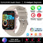 2025 Nuovo AI Diagnosi Lipidi nel sangue Acido urico Test di composizione corporea Smart Watch per uomo ECG + PPG Chiamata Bluetooth Salute Smartwatch
