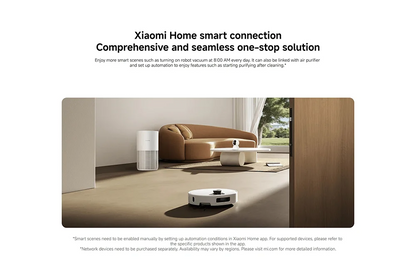 Robot aspirapolvere Xiaomi 5, versione globale per l'Europa (aggiornamento X20+), con funzione di lavaggio intelligente, sistema di navigazione laser LDS, capacità di aspirare il 99% dei capelli, raccolta automatica dei rifi