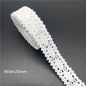 10mm-50mm 2 metri di nastro di pizzo di cotone 100% bianco per abbigliamento tessuto da cucito rifiniture in cotone all'uncinetto nastro di pizzo accessori fatti a mano