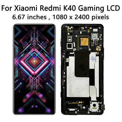 6.67 "AMOLED Per Xiaomi Redmi K40 Gaming M2012K10C Display LCD Touch Screen Digitizer Assembly per Redmi K40 Gaming Edition LCD