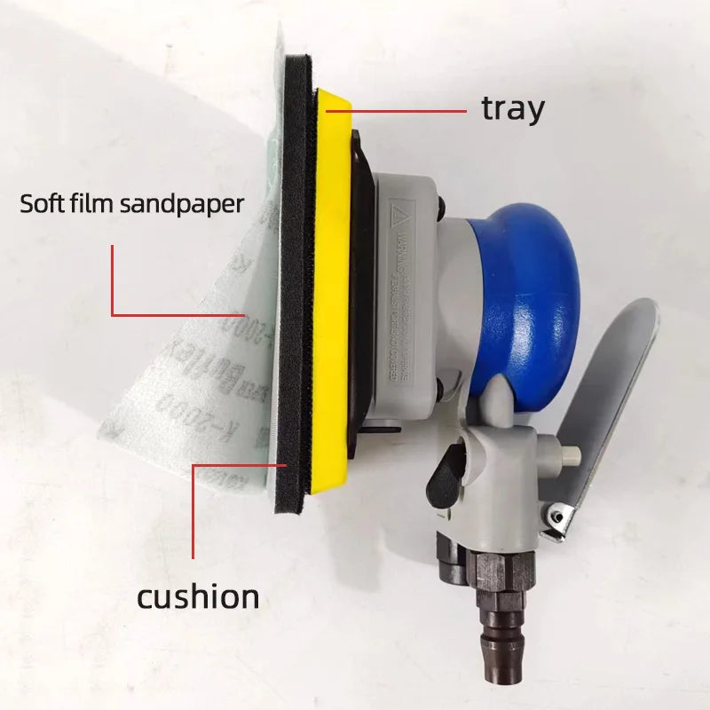KOVAX Macchina per carta vetrata pneumatica giapponese originale rettangolare 70MM 100MM Carta vetrata per lucidatura con finitura per auto per lavori di bellezza