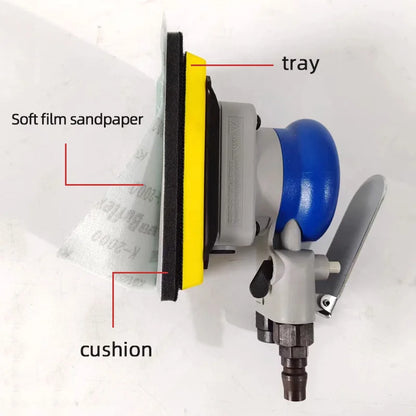 KOVAX Macchina per carta vetrata pneumatica giapponese originale rettangolare 70MM 100MM Carta vetrata per lucidatura con finitura per auto per lavori di bellezza