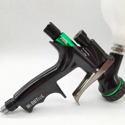 Pistola a spruzzo NVE pistola a spruzzo ad aria con ugello in acciaio inossidabile da 1.3mm per vernice a spruzzo per auto pistola a spruzzo con vernice a base d'acqua aerografo