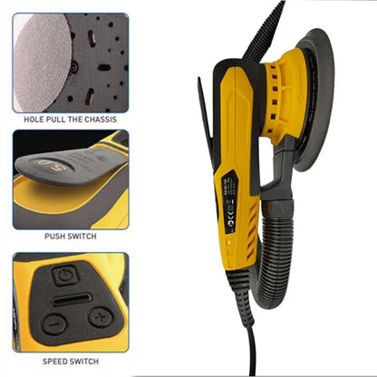 Levigatrice orbitale elettrica professionale Levigatrice per smerigliatrice per metalli Lavorazione del legno Strumenti per angoli primari Lucidatrice portatile universale
