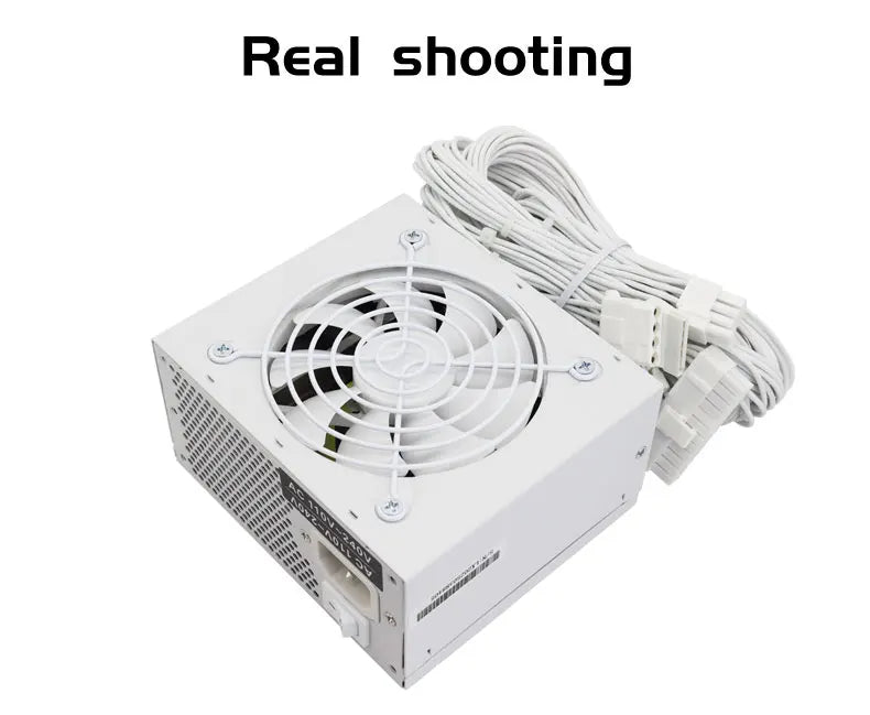 Alimentatore SFX completamente modulare da 600W, design compatto per case Mini-ITX SFF, ventola silenziosa da 90mm, tensione ampia 90-265V, per sistemi PC gaming compatti.