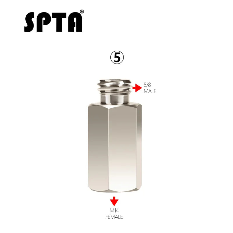 Convertitore connettore interfaccia adattatore filettatura smerigliatrice angolare SPTA da M14 a M16 a 5/8 a 5/16-24 per trapano elettrico lucidatore rotativo