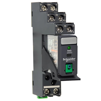 Relè interfaccia Schneider Relè Rxg22bd Rxg23bd Rxg12bd con pulsante di prova Relè Rxg24vdc Base da 8 piedi