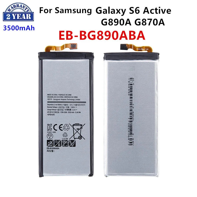 Nuovissima batteria sostitutiva EB-BG890ABA 3500mAh per Samsung Galaxy S6 Active G890A G870A batterie + strumenti per telefoni cellulari