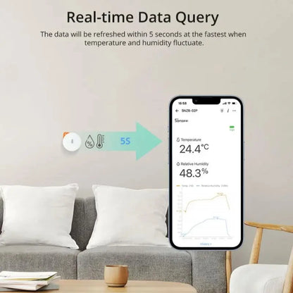 SONOFF SNZB-02P SNZB 02P Sensore Zigbee di temperatura e umidità Sonoff Zigbee Bridge per EWeLink APP Alexa Home Assistant