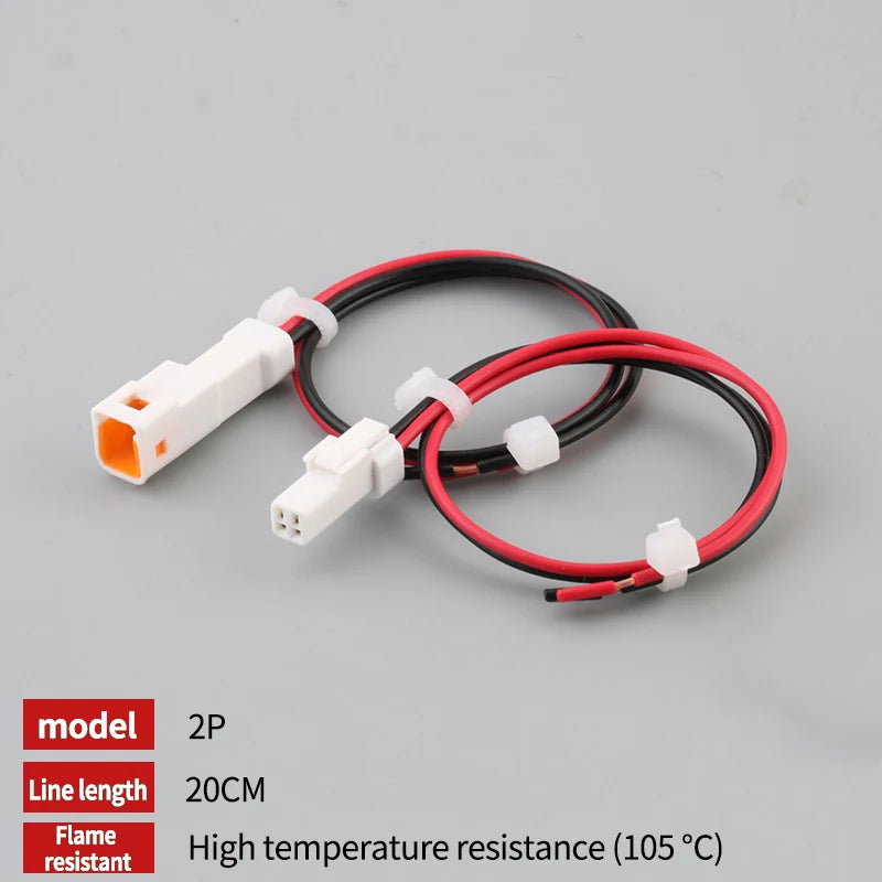 1 Set JST Automobile Auto Connettore Impermeabile 2/3/4/6/8Pin Maschio e Femmina Cablaggio Presa con 15 CM Filo 0.6 MM JST02T/02R-JWPF