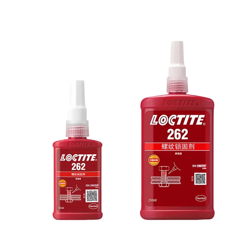 100% originale Loctite 262 Colla per viti Rosso Frenafiletti ad alta resistenza Colla anaerobica Fissatore per viti